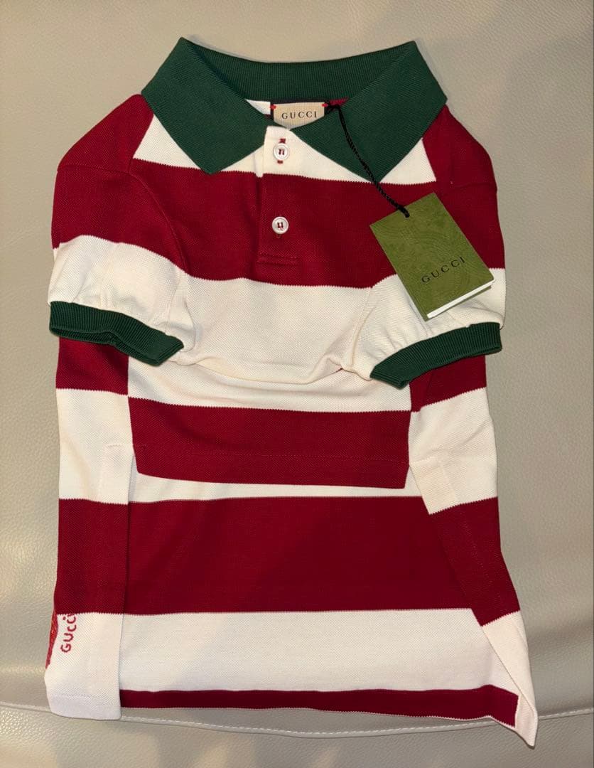GUCCI グッチ ドッグウェア Lサイズ ボーダー　いちご　ストロベリー　新品