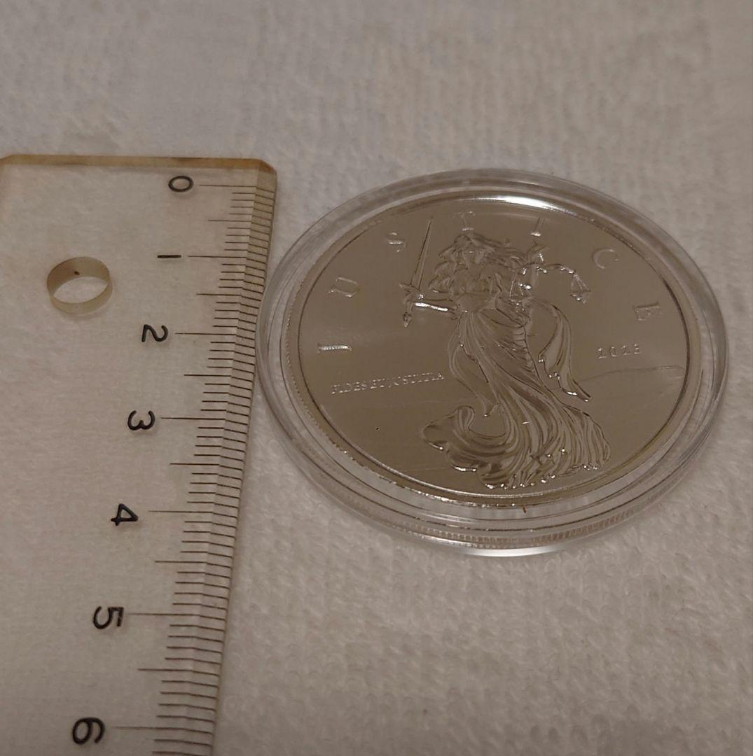 2023年 ジブラルタル 「正義の女神」１オンス銀貨