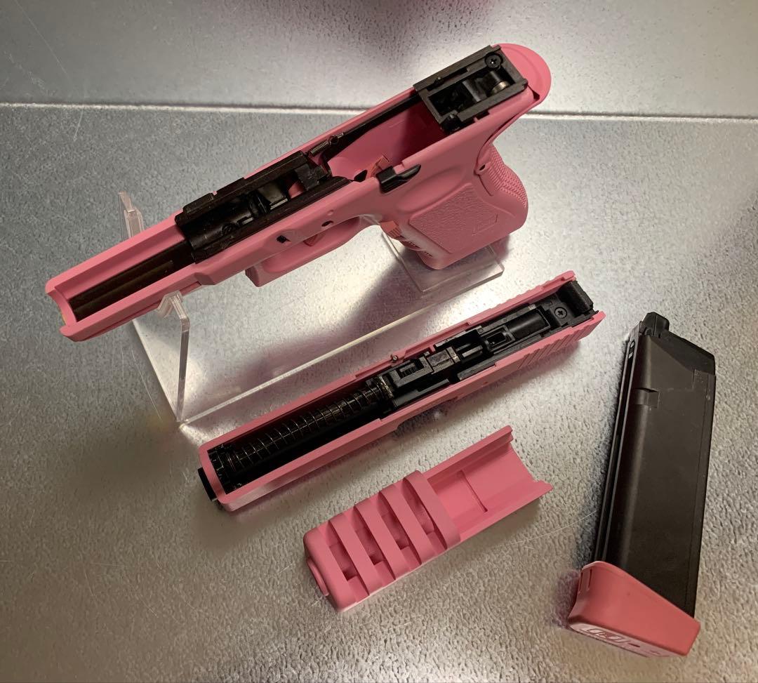 東京マルイ グロック17 ガスブローバック ピンク コンペンセイター カスタム