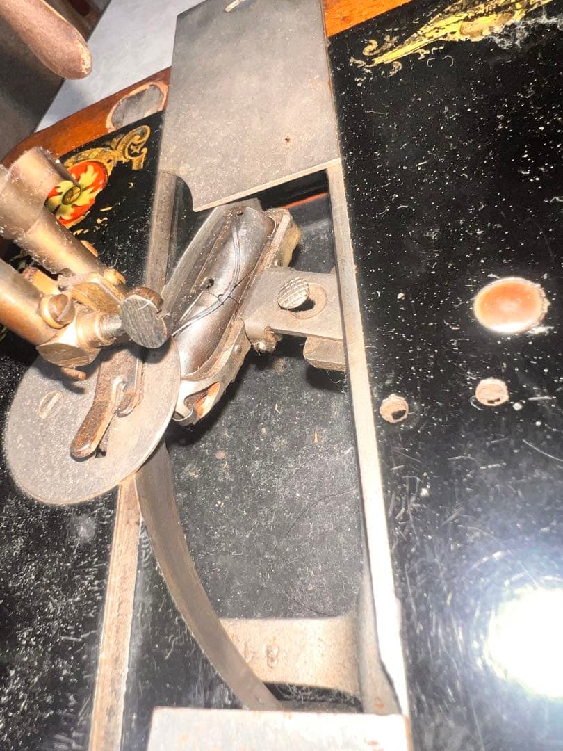 166 USAアンティーク 1916年　SINGERシンガーミシン　手回しミシン