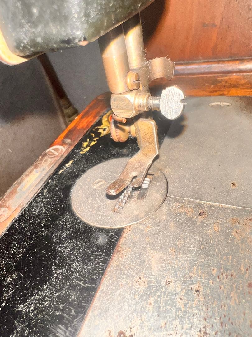 166 USAアンティーク 1916年　SINGERシンガーミシン　手回しミシン