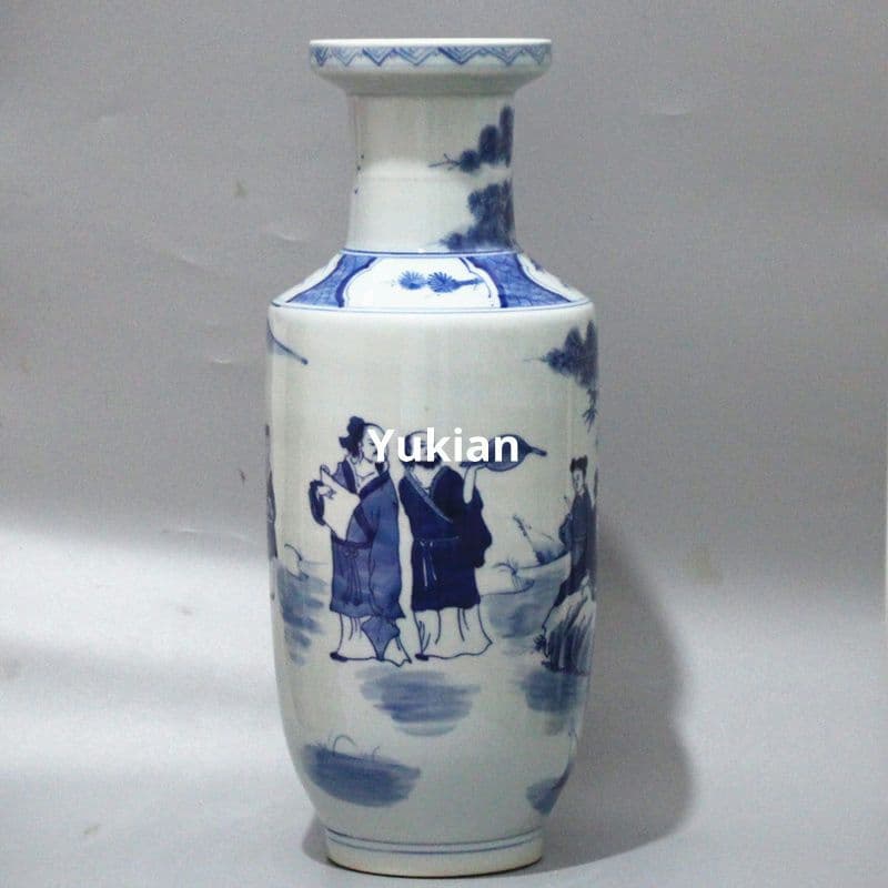 将棋図瓶 書道具 文房具 陶磁器 現代工芸品 美術品 装飾品 置物