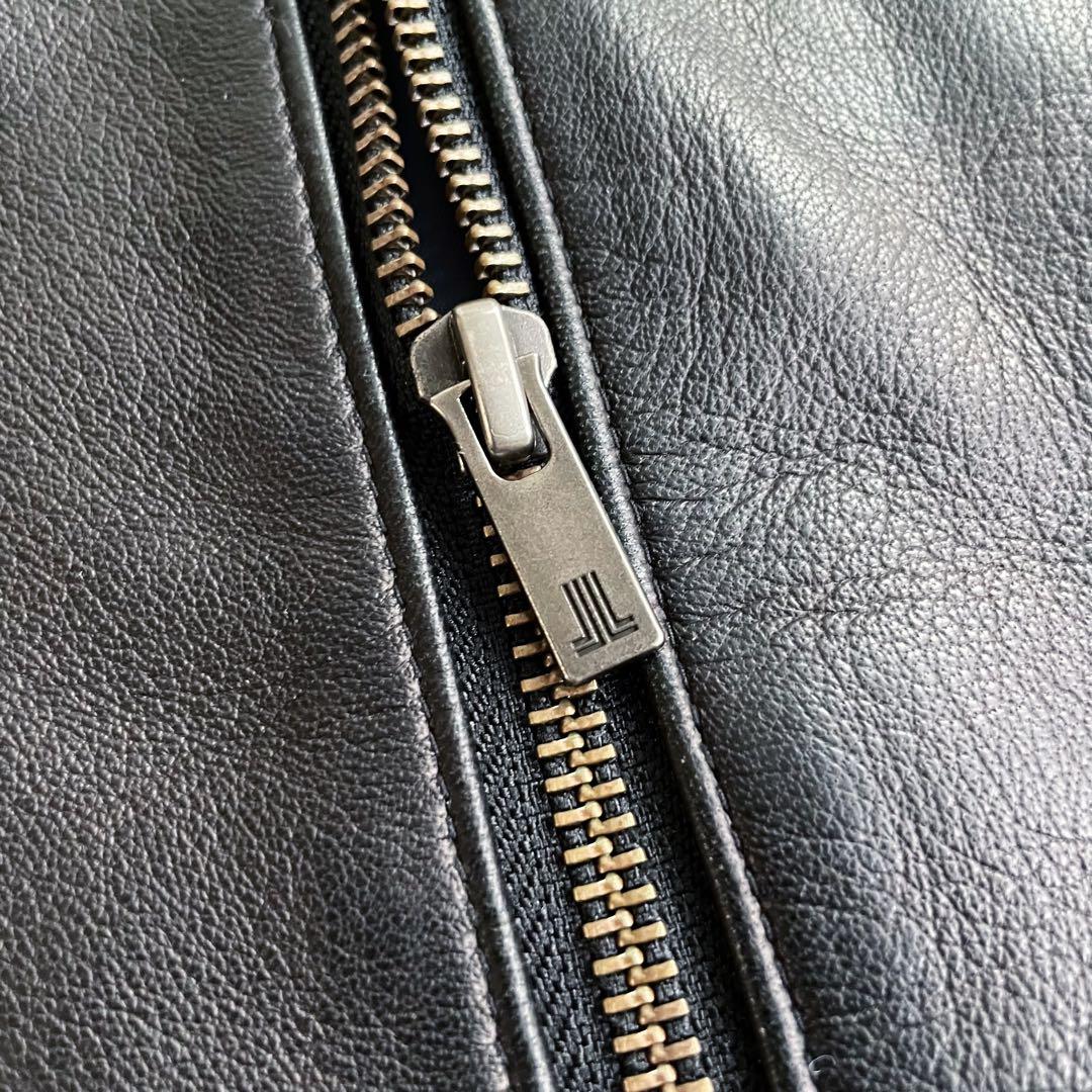 美品【LANVIN】 ジップアップ ラムレザー ジャケット