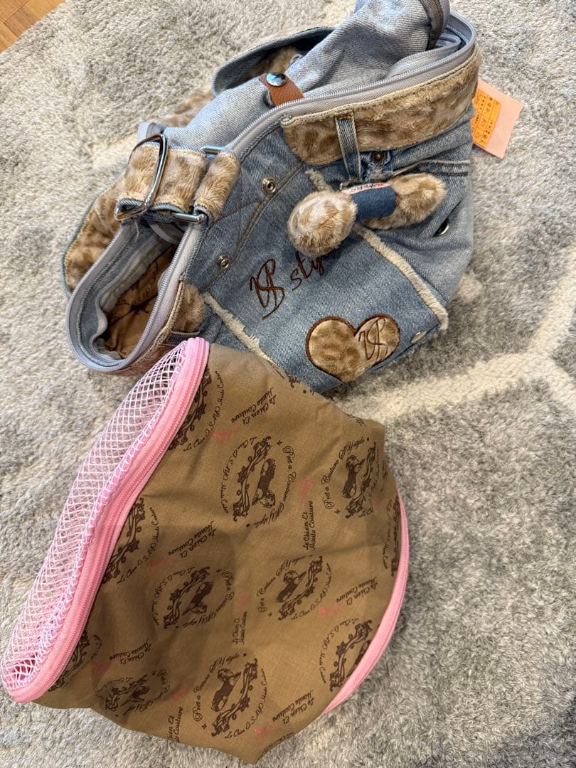 【断捨離値下げ】ルシアン•エ•サヨ　デニムトート 小型犬用