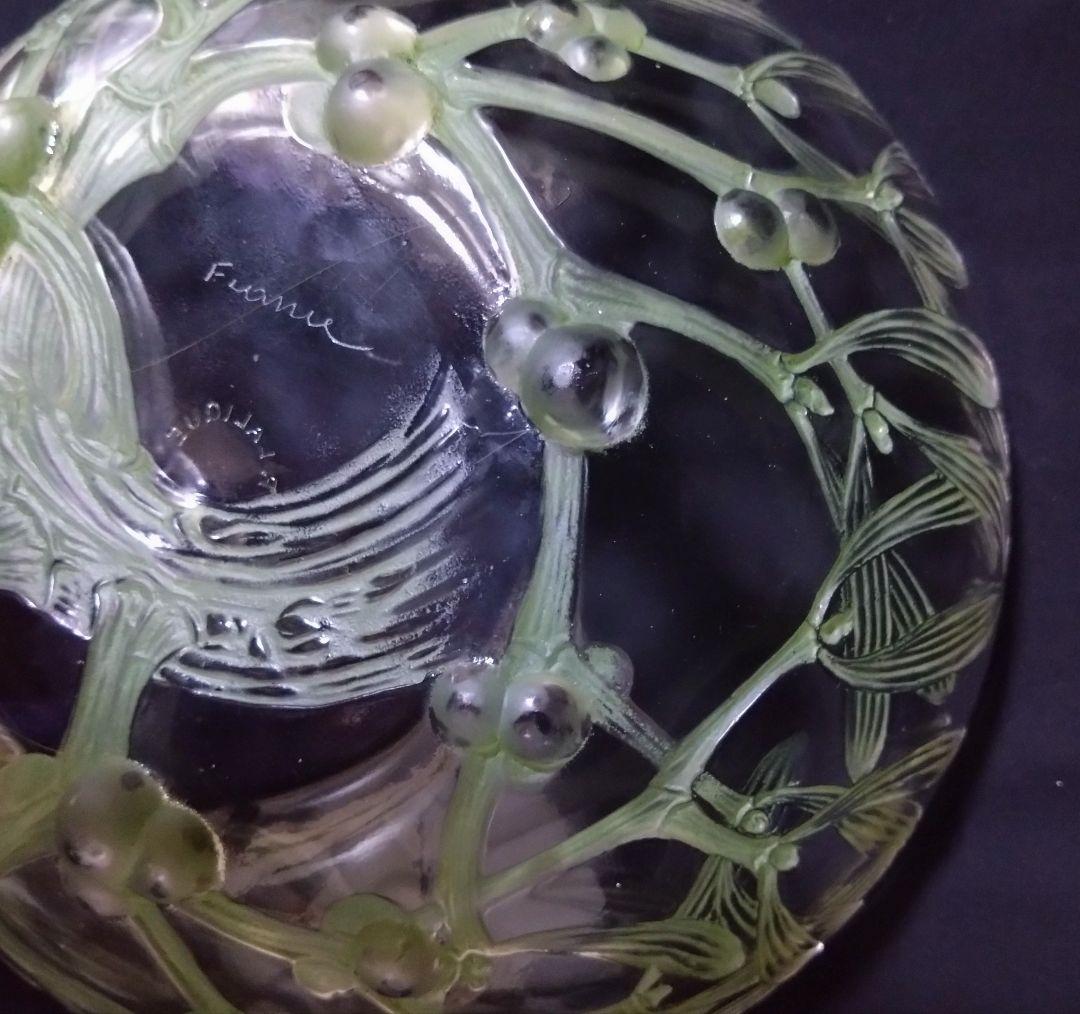 ルネ・ラリック　R LALIQUE 　GUI No.1 ヤドリギ　パチネ彩色