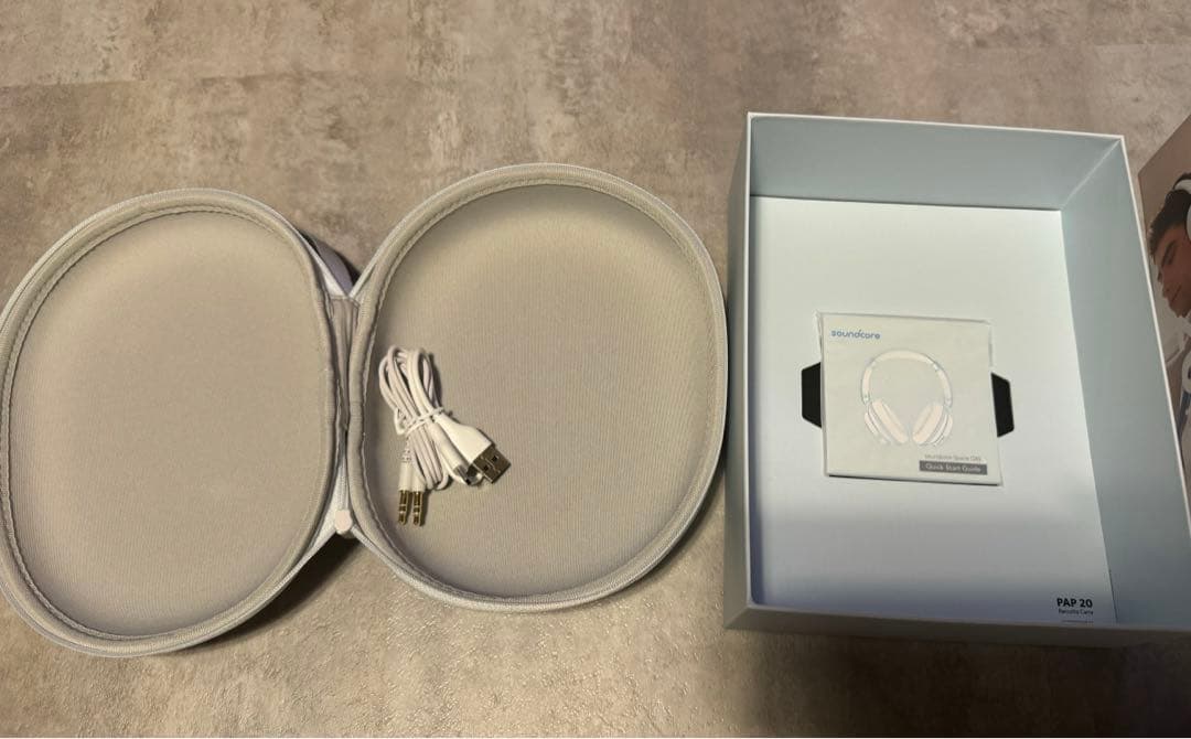 ANKER SPACE Q45 ワイヤレスヘッドセット ノイズキャンセリング　白