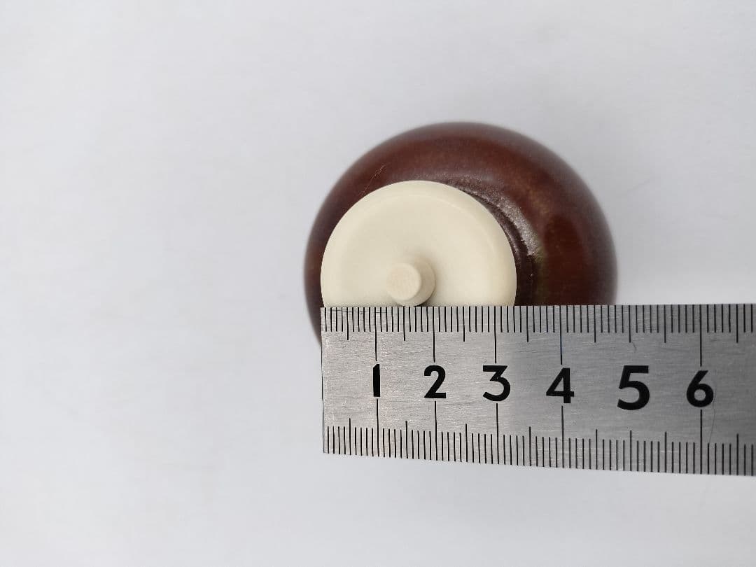 c368【新品・未使用】茶入 大名物漢作唐物 利休丸壺写 龍喜窯 木箱 茶道具