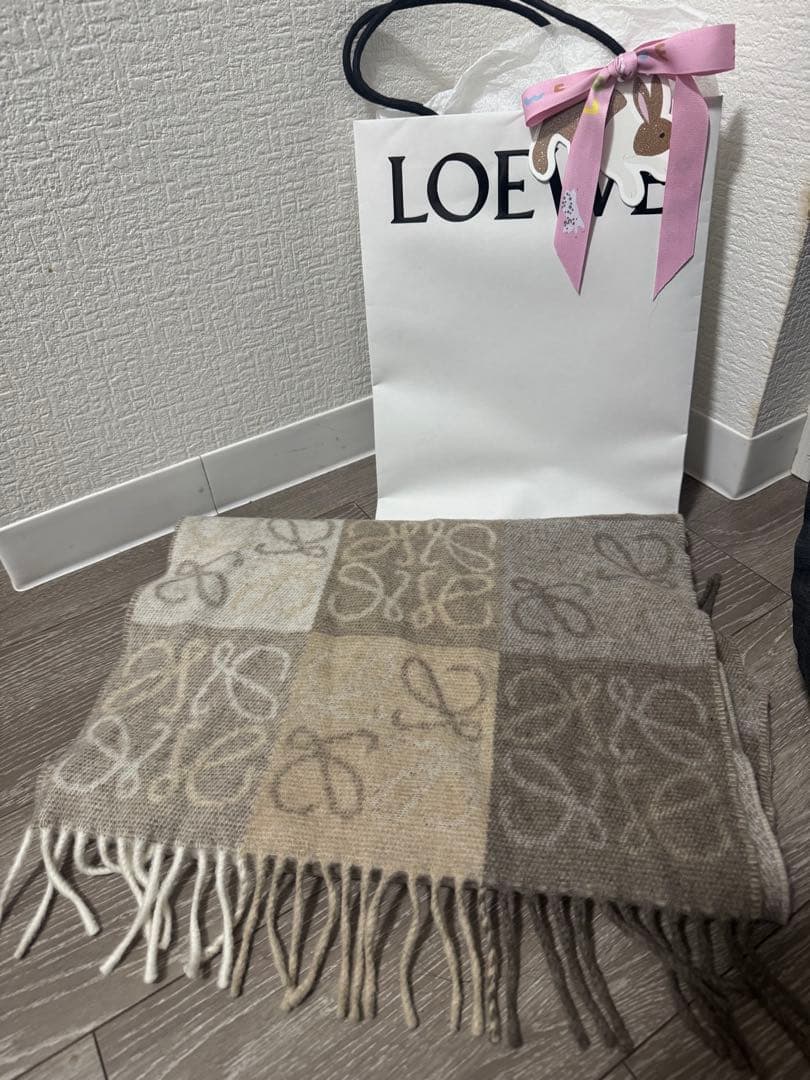 LOEWE チェック柄 スカーフ　マフラー