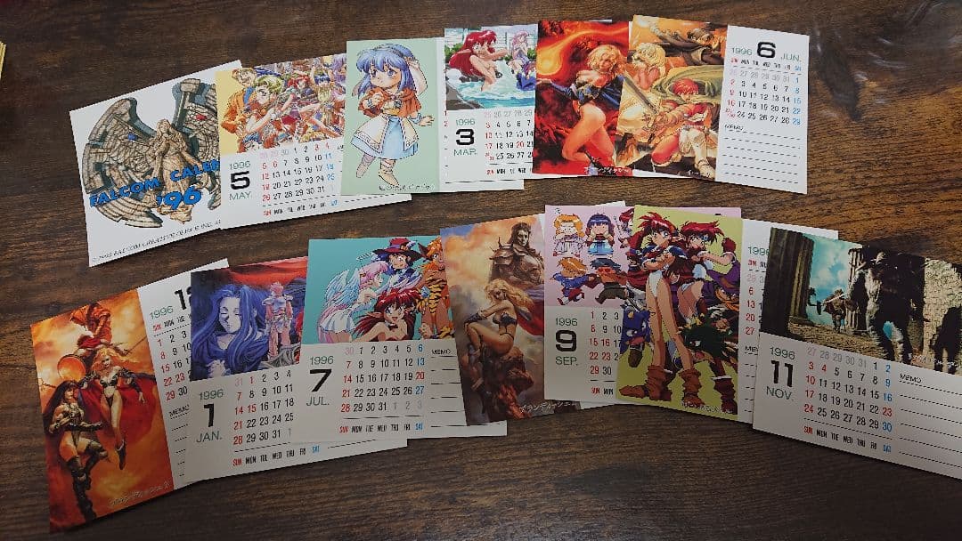 ファルコム カレンダー 1996