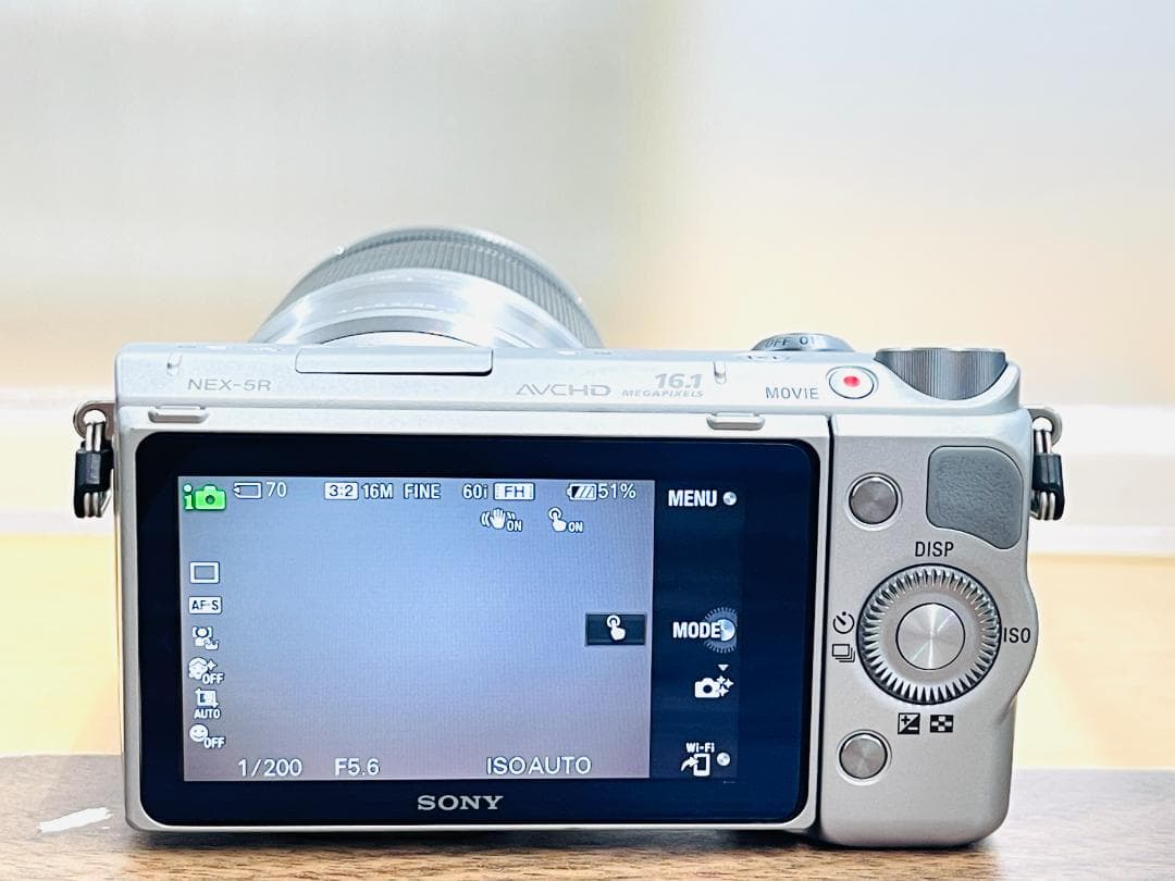 SONY α NEX-5R ソニー シルバー ボディ ミラーレスカメラ 付属品多