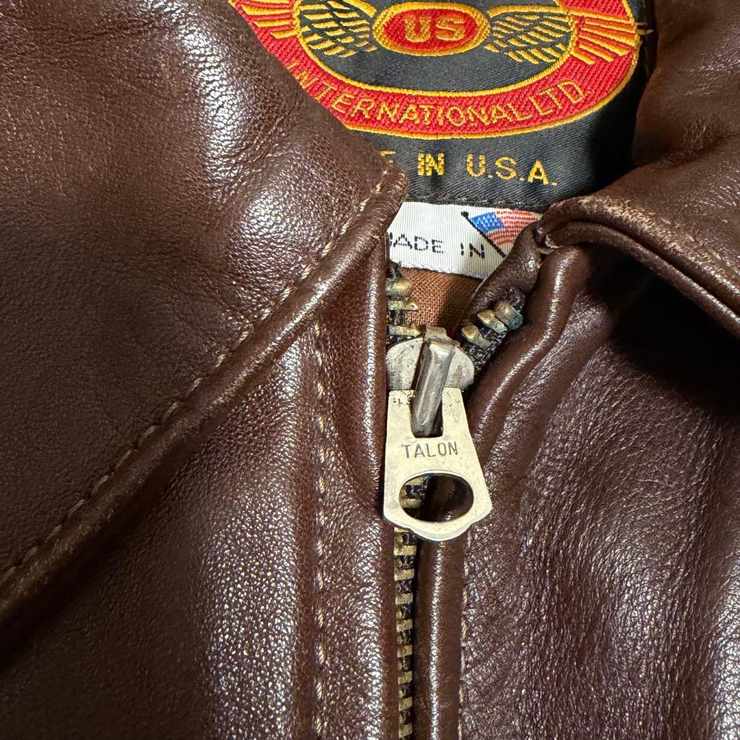 XLサイズ相当 ホースハイド　シングルライダースジャケット　USA製　TALON