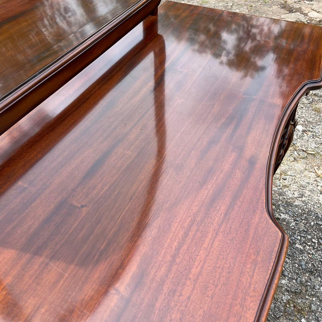 ビッグミラー ドレッサー マホガニー 輸入家具 エレガント 高級 化粧台 鏡台