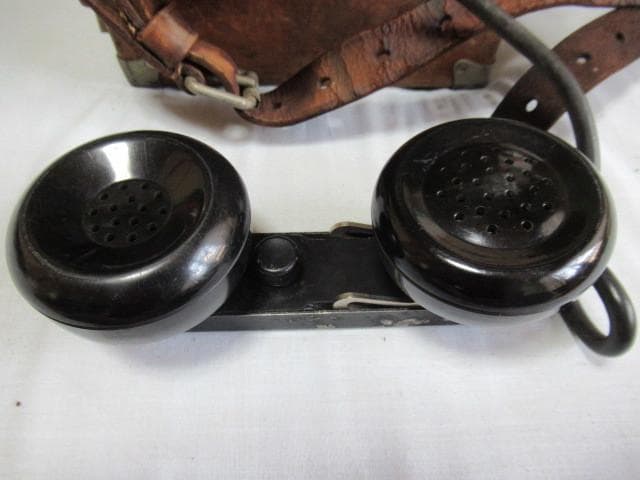 希少国鉄放出品1960年製 木箱入◆八王子通信区甲通支 携帯電話機 沖電気工業製