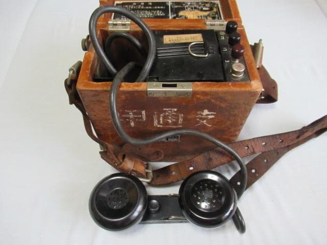 希少国鉄放出品1960年製 木箱入◆八王子通信区甲通支 携帯電話機 沖電気工業製