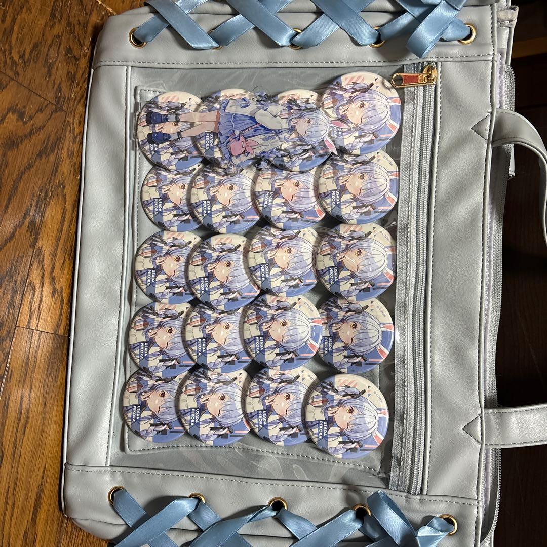 兎田ぺこら缶バッチ二十枚使用痛バ