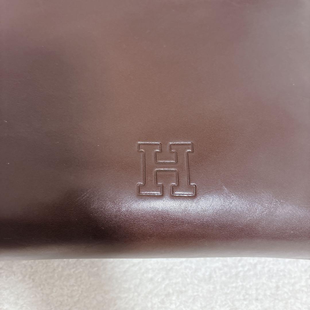 【美品】HIROFU ブラウン レザー ショルダーバッグ