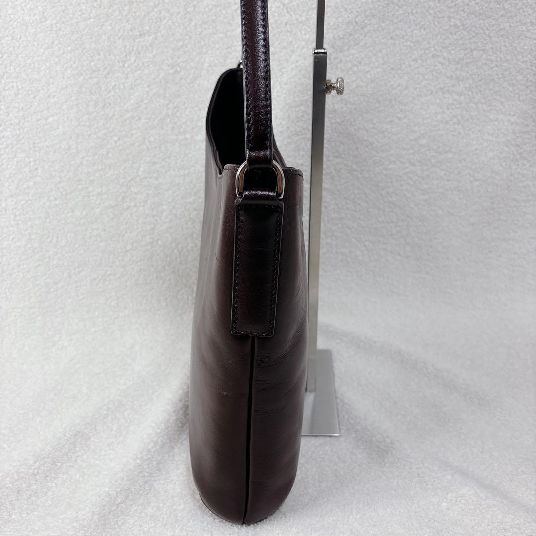 【美品】HIROFU ブラウン レザー ショルダーバッグ