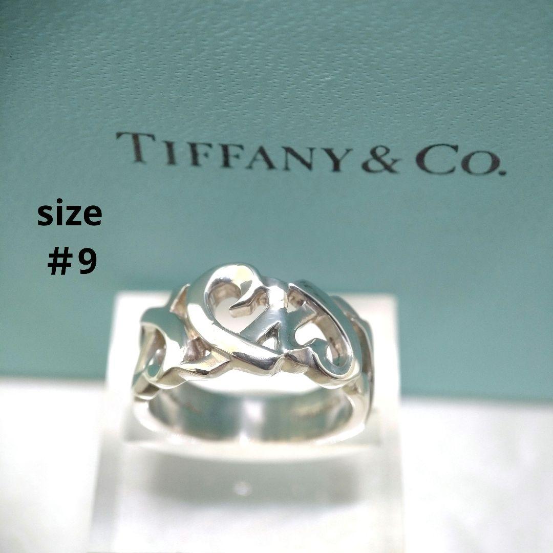 ＊ご成約済＊TIFFANY＆Co.　トリプル　ラビングハートリング　9号