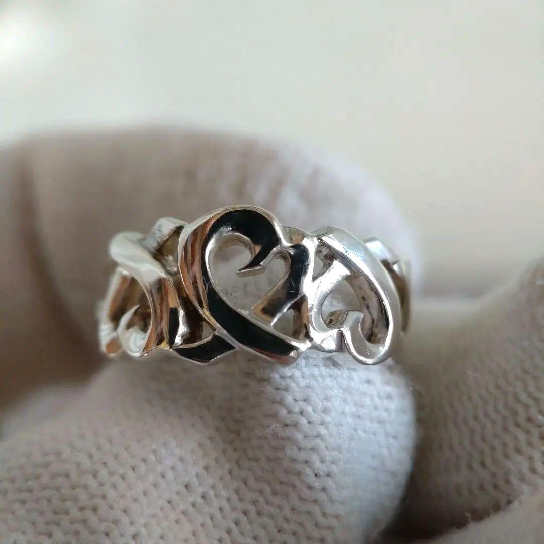 ＊ご成約済＊TIFFANY＆Co.　トリプル　ラビングハートリング　9号