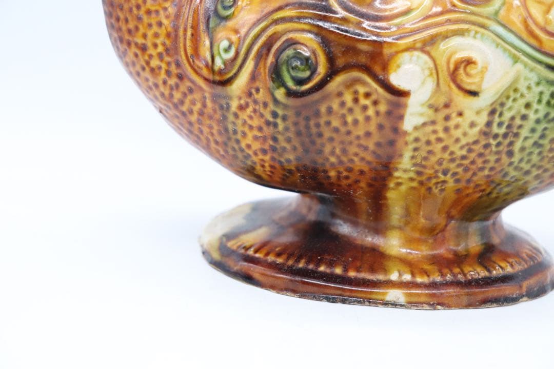 中国　唐三彩　鴨　送料込み1218