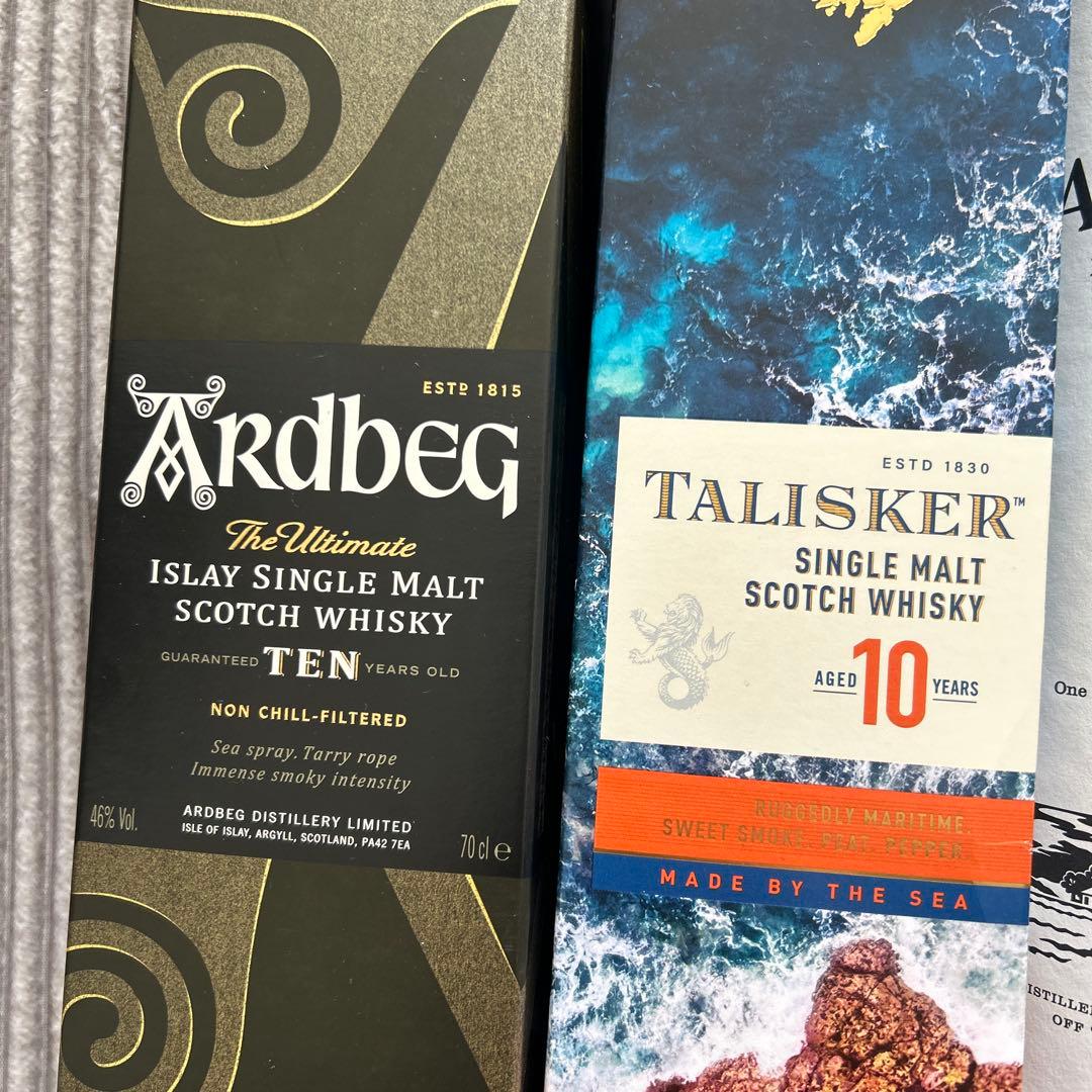 スコッチウイスキー4本　アードベックタリスカーラフロイググレンフェディック