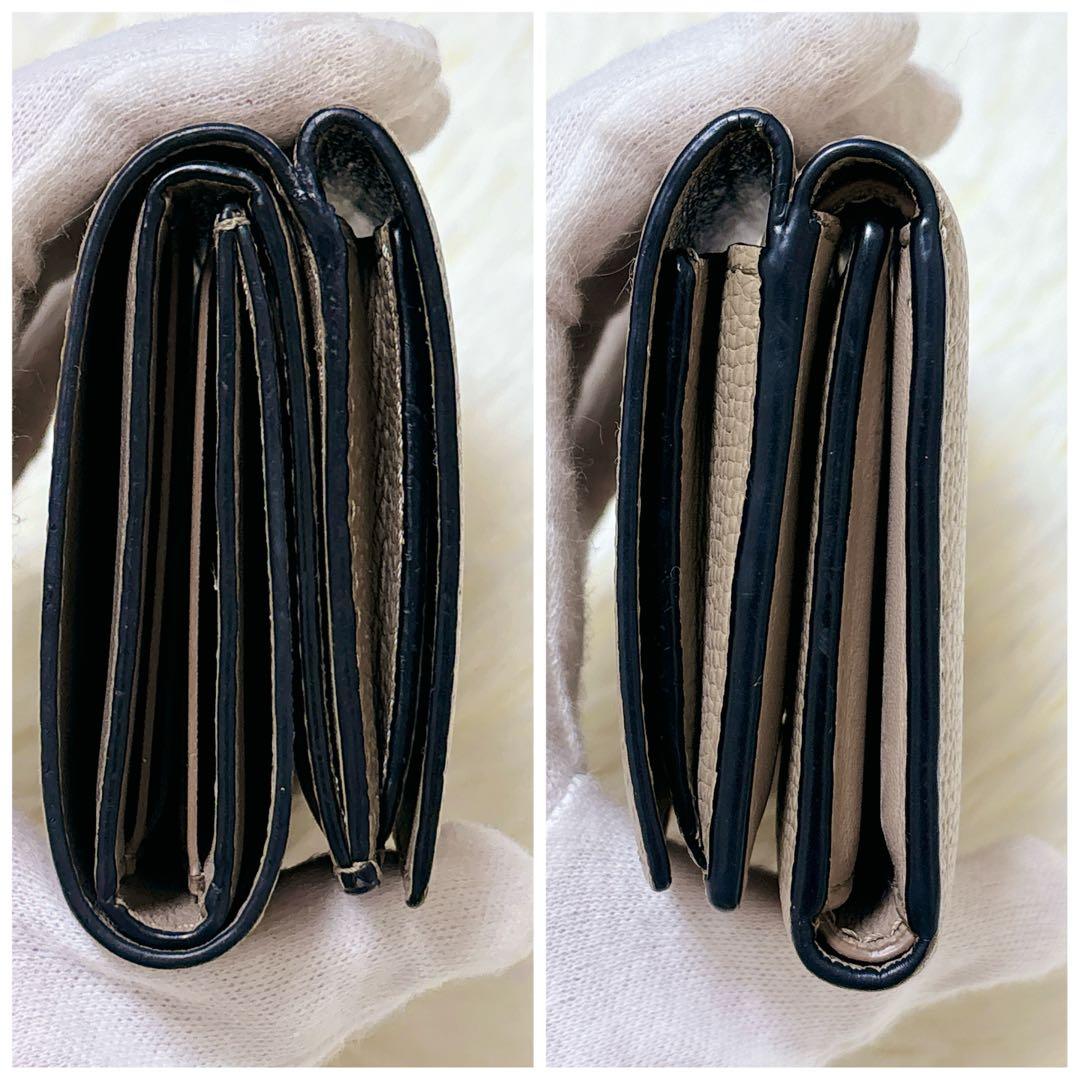 人気カラー✨LOEWE アナグラム トライフォールド ウォレット 三つ折り財布