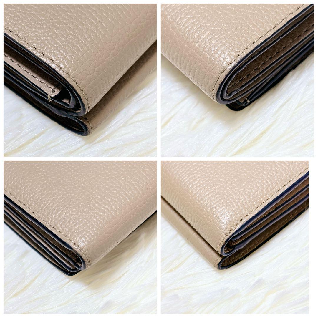 人気カラー✨LOEWE アナグラム トライフォールド ウォレット 三つ折り財布