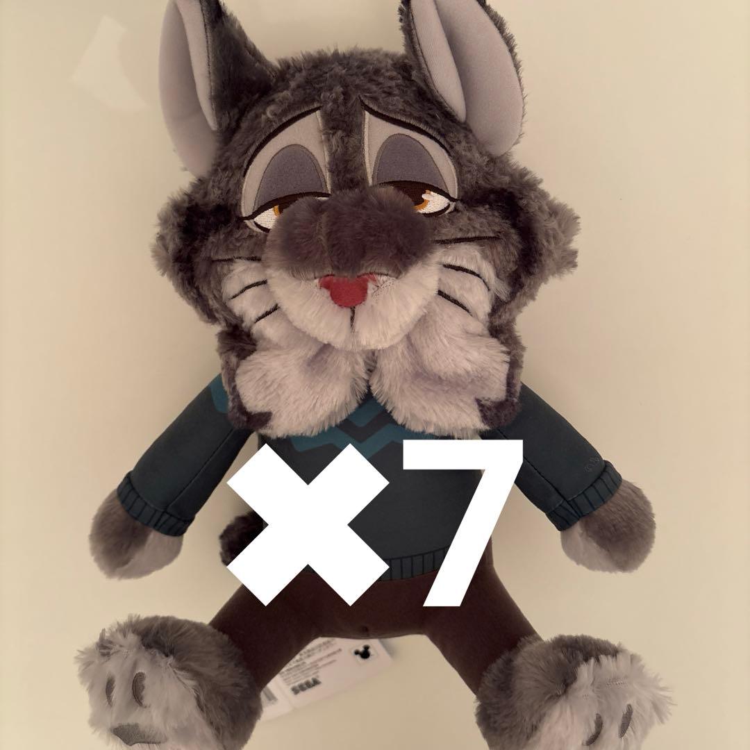 ズートピア2　Ｌぬいぐるみ　パウバート 7体セット
