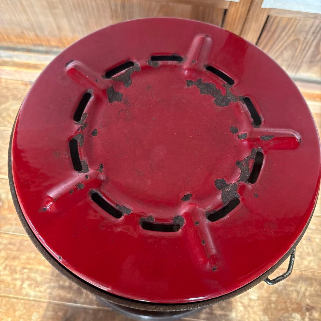 昭和レトロ　サンエム　ストーブ　五徳付き　ビンテージ養蚕用　山小屋　煮炊湯沸に