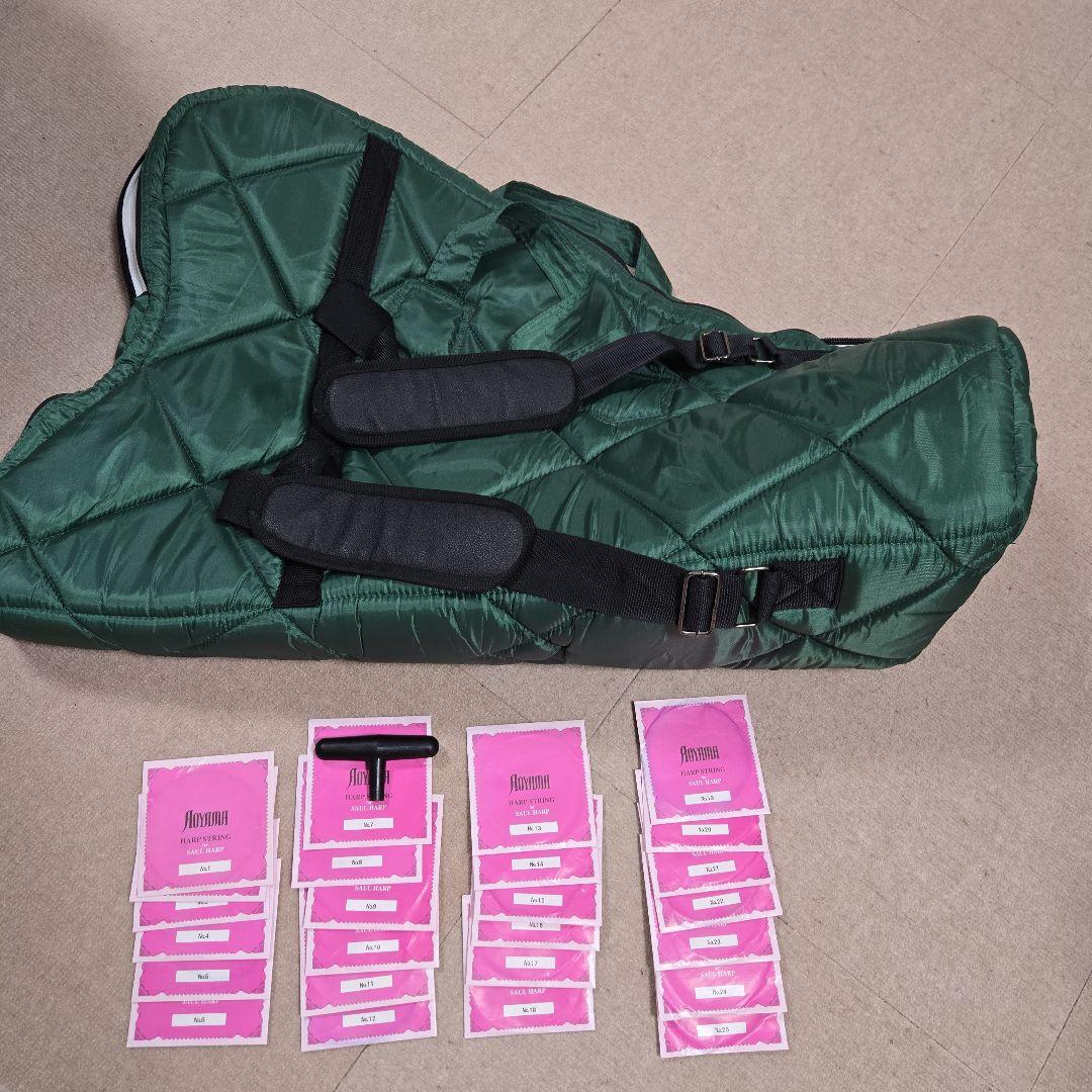 青山ハープ社製25弦サウルハープ(メープル材)