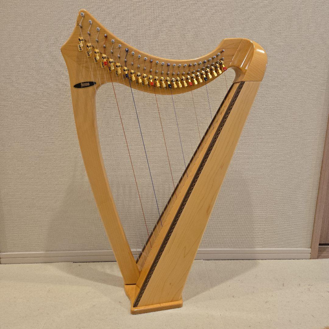 青山ハープ社製25弦サウルハープ(メープル材)