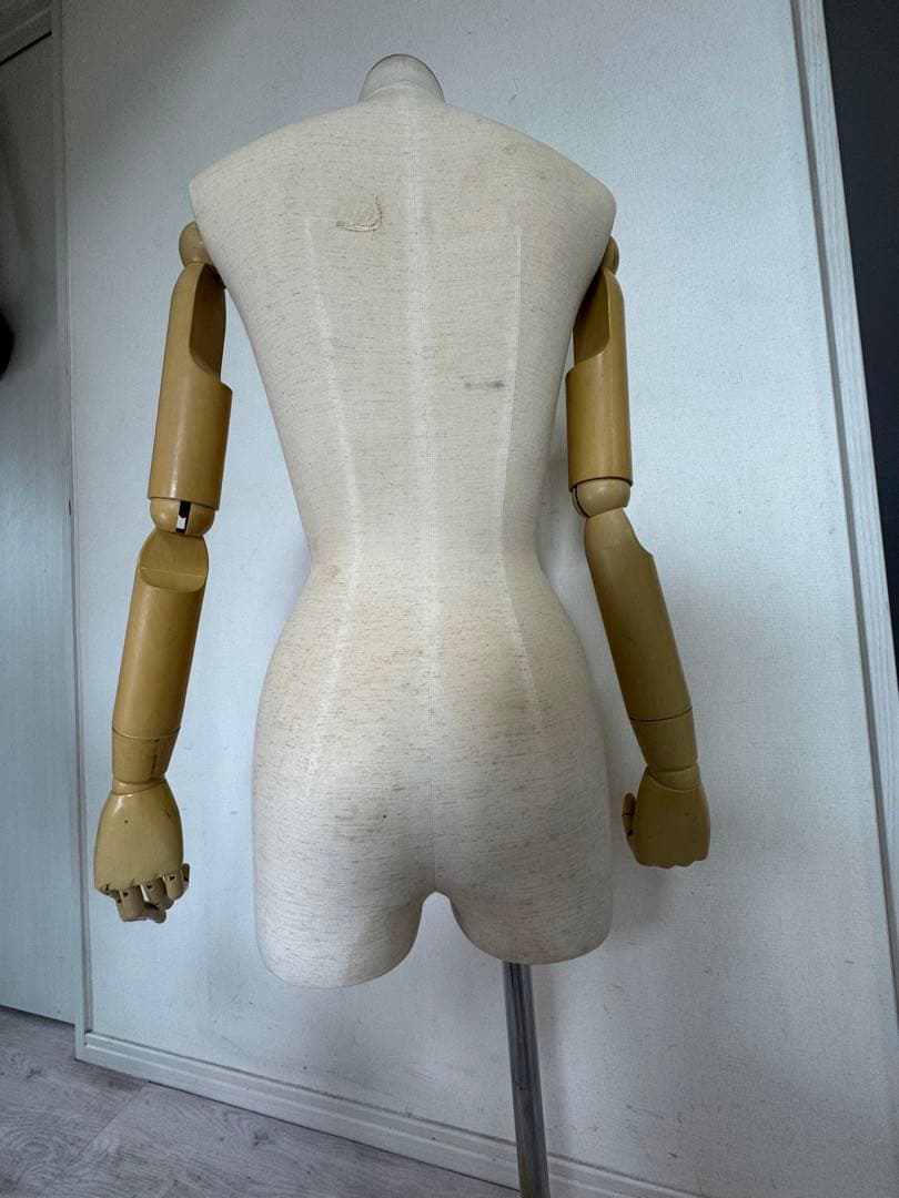 可動式　アーム付き　可動式 洋裁トルソー マネキン　レディース