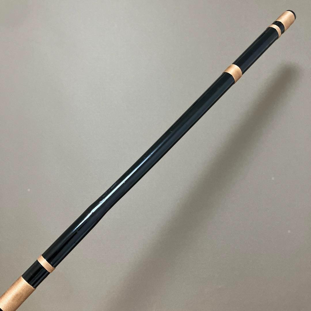 【二本調子 F#管】MR2-14 唄物　ドレミ調　天地糸巻黒塗　西洋音階　竹笛