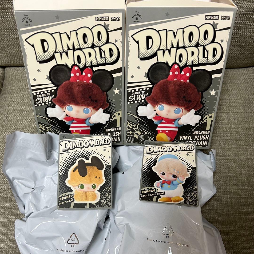 DIMOO WORLD × DISNEY ぬいぐるみキー　ドナルド　プルート
