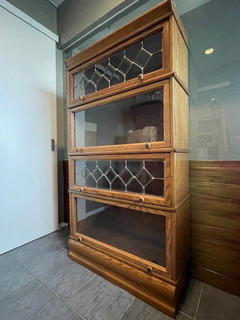美品◾️オーク/ナラ材　スタッキングキャビネット　バリスタブックケースB 飾り棚