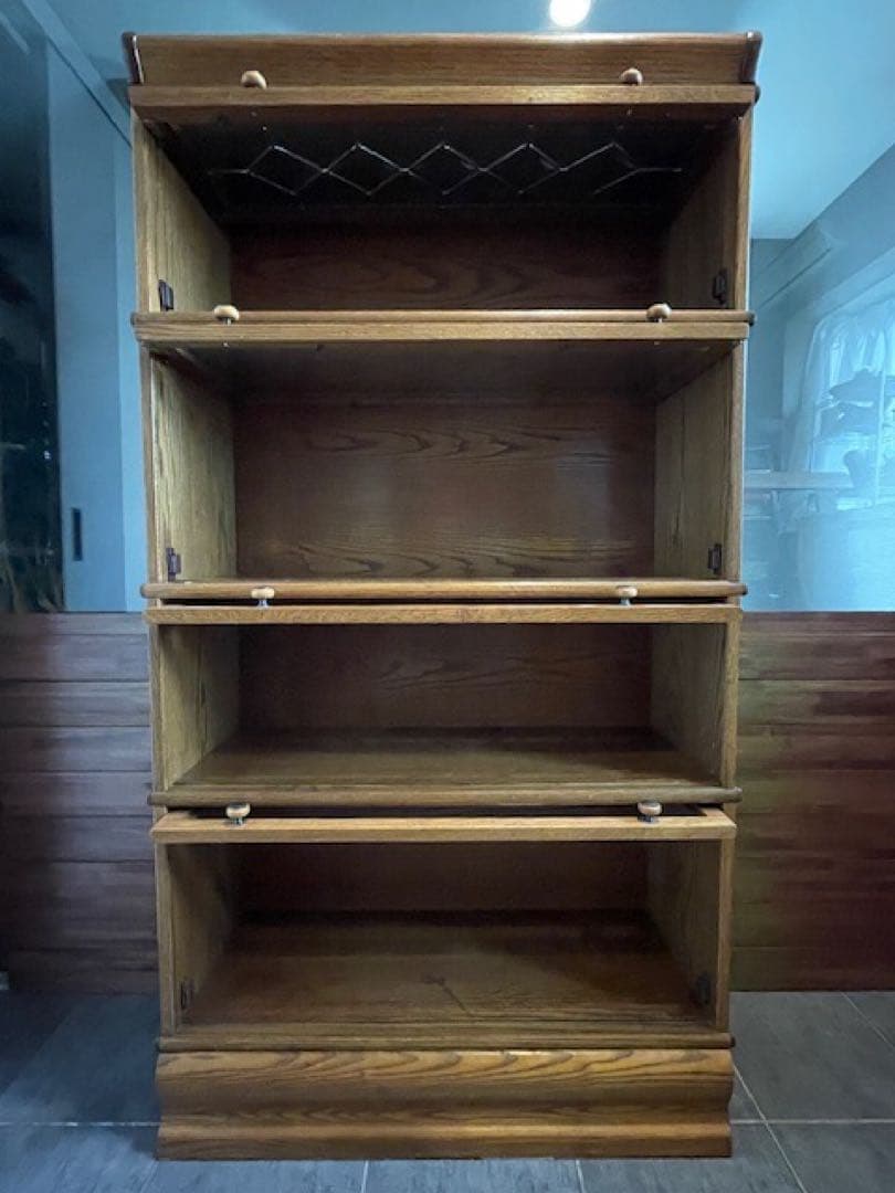 美品◾️オーク/ナラ材　スタッキングキャビネット　バリスタブックケースB 飾り棚