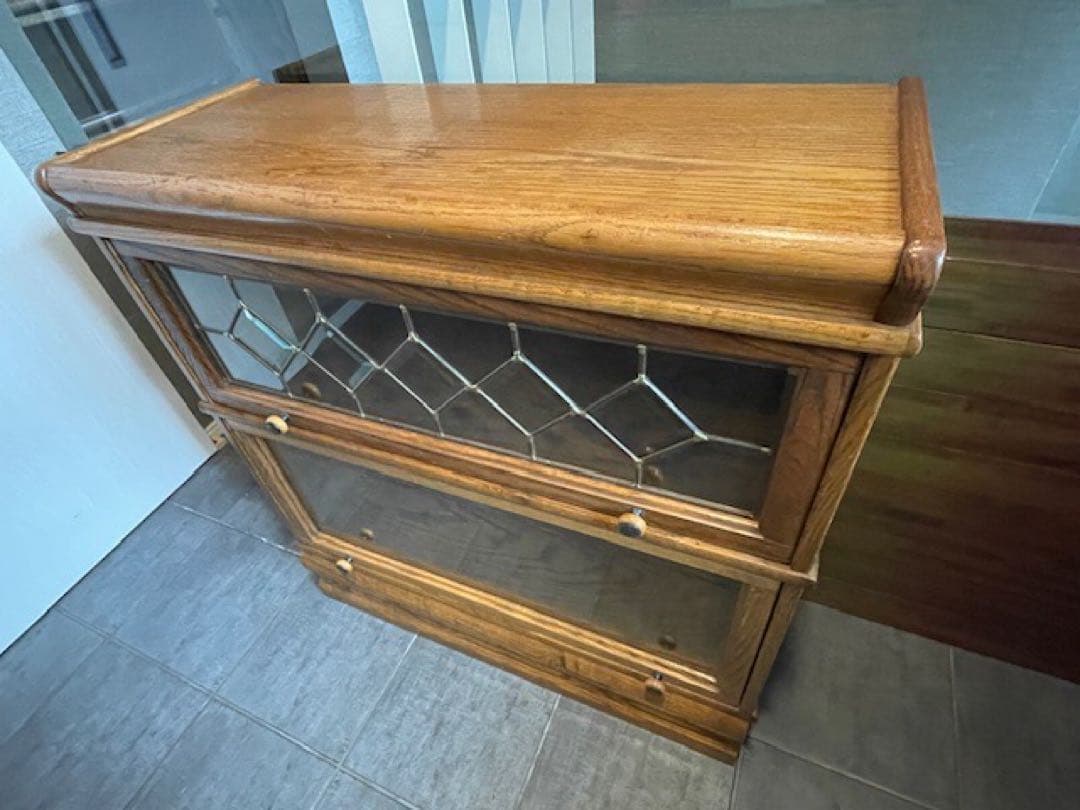 美品◾️オーク/ナラ材　スタッキングキャビネット　バリスタブックケースB 飾り棚