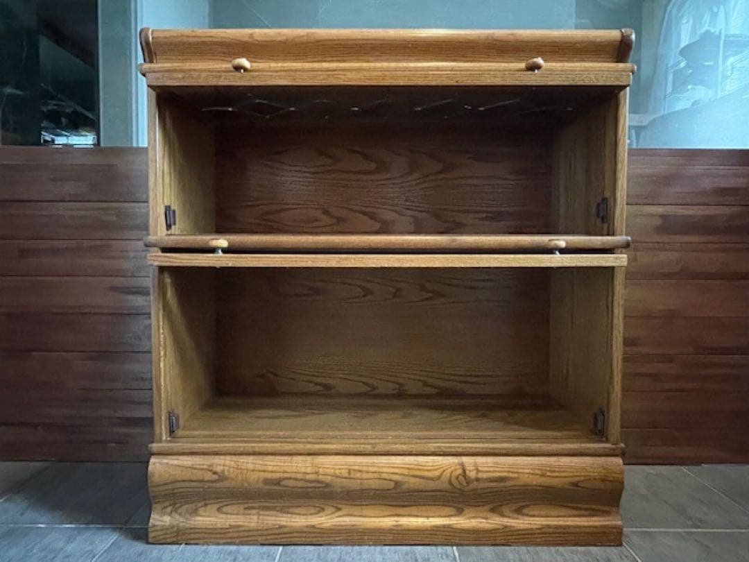 美品◾️オーク/ナラ材　スタッキングキャビネット　バリスタブックケースB 飾り棚