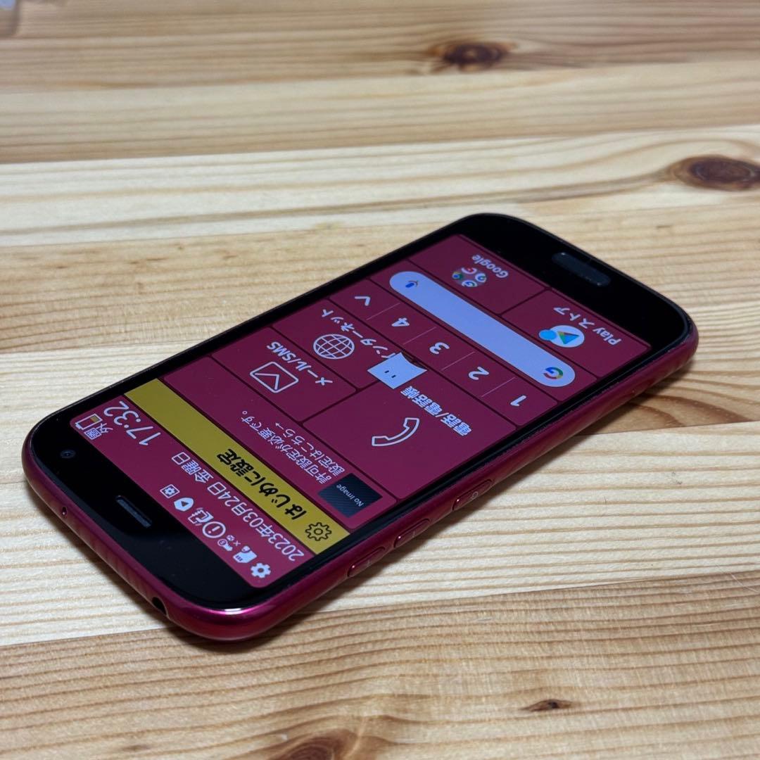 【美品】ドコモ らくらくスマートフォン F-52B ピンク　a104200