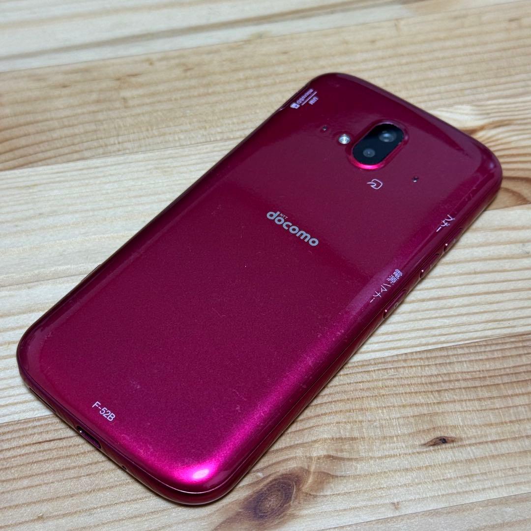 【美品】ドコモ らくらくスマートフォン F-52B ピンク　a104200