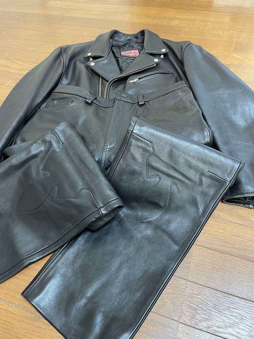南海部品　ライダース　レザージャケット　革ジャン　本革　NANKAI
