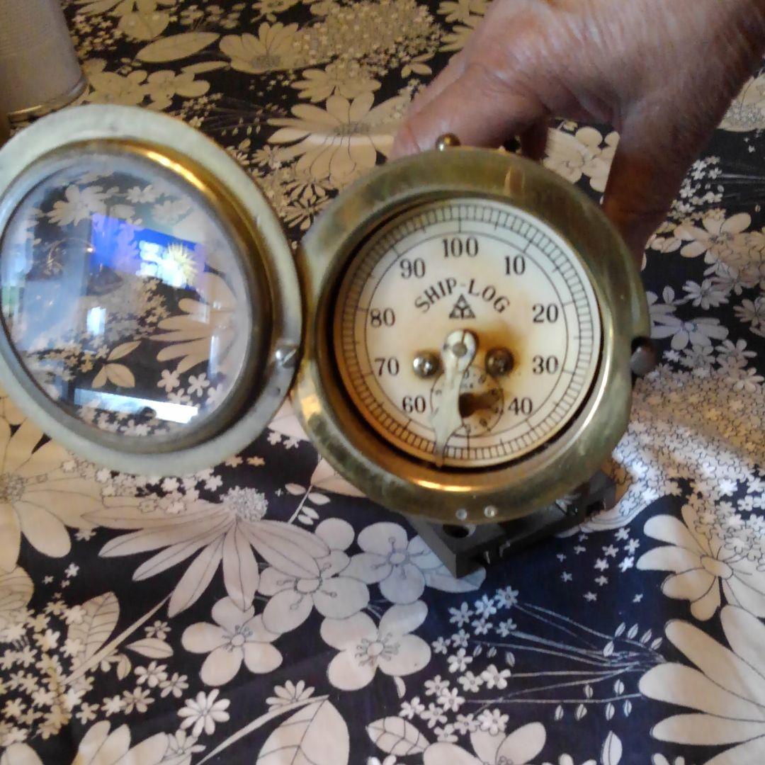 ログメーター　　　　　　　　　　　　船舶用のメーターです。真鍮製です