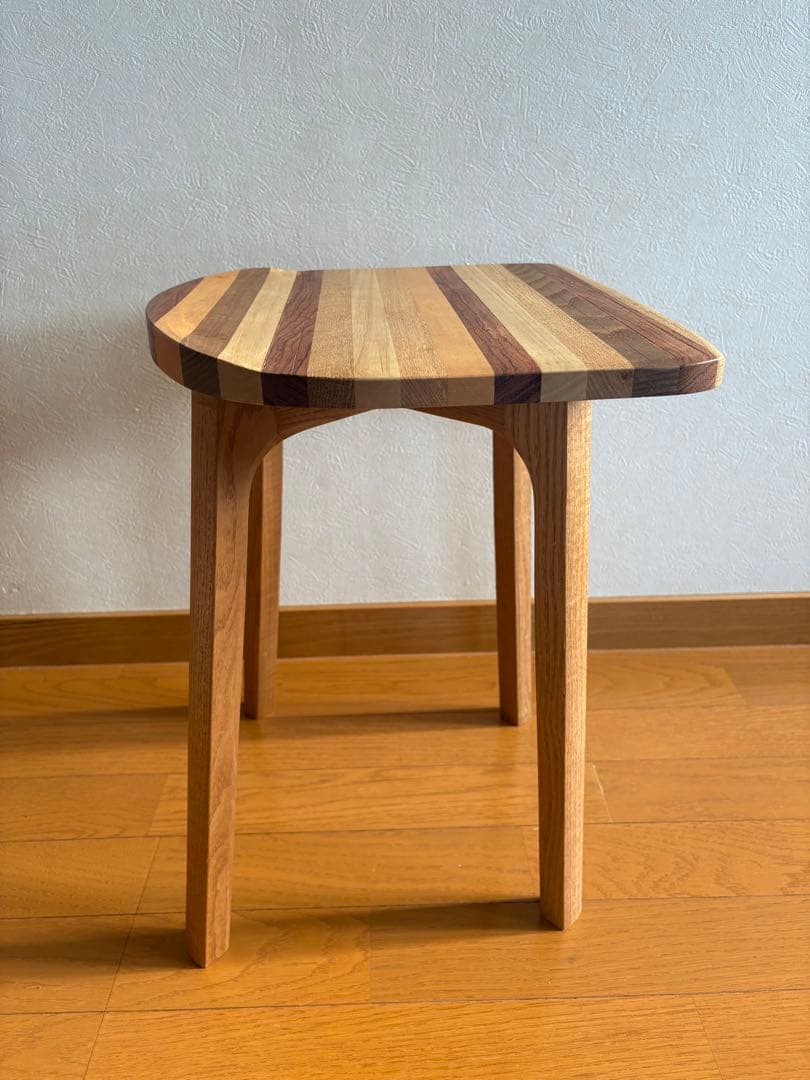 ma@プロフお読みください 木製 スツール 椅子 無垢材 ハンドメイド