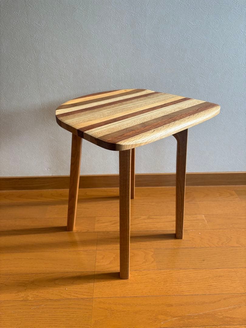 ma@プロフお読みください 木製 スツール 椅子 無垢材 ハンドメイド
