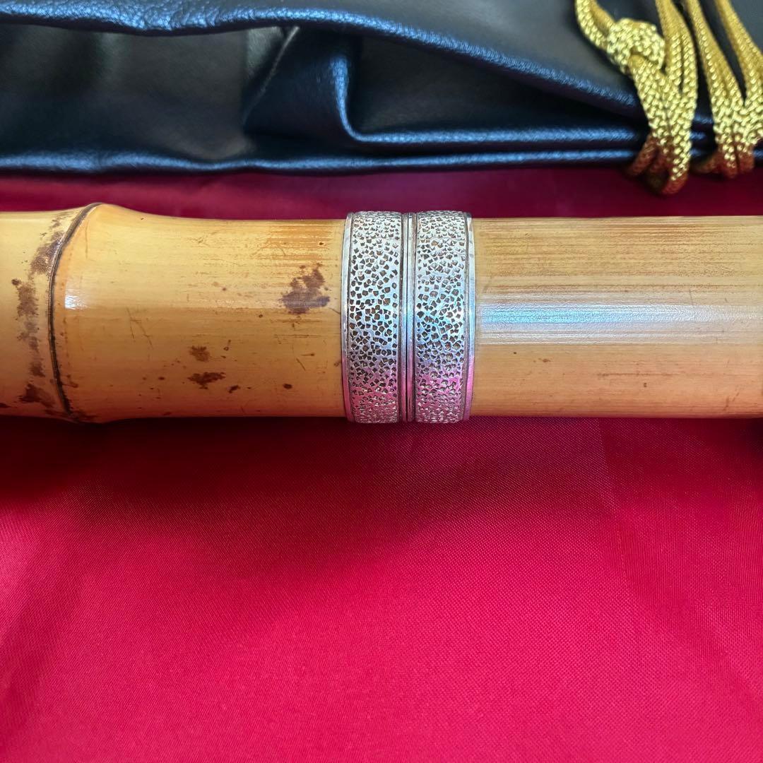 都山流1尺８寸在銘尺八２印