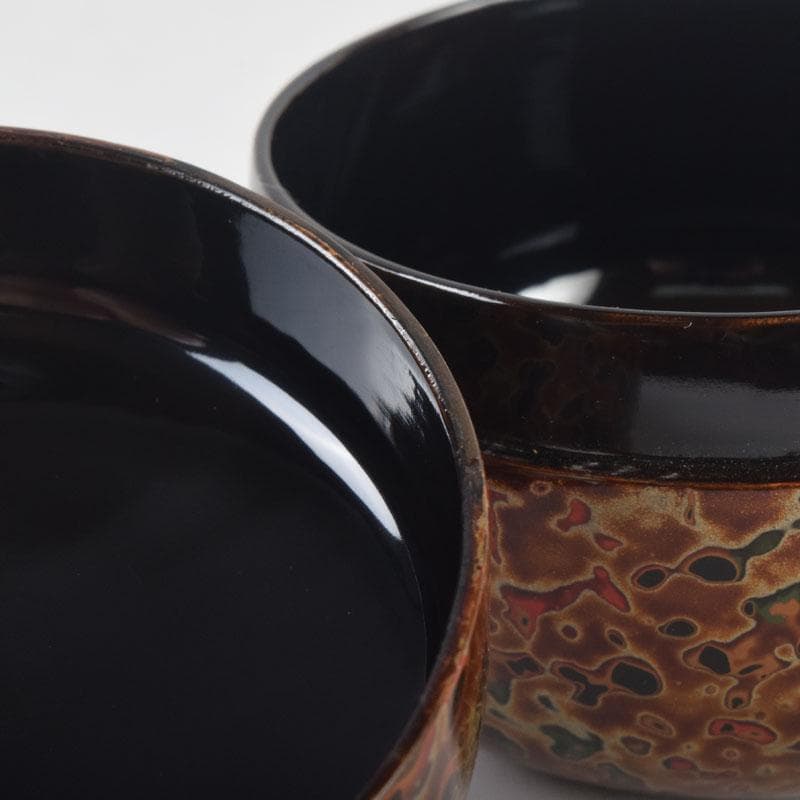 茶道具　若狭塗　津軽塗　金虫喰塗　棗　共箱　V　8372