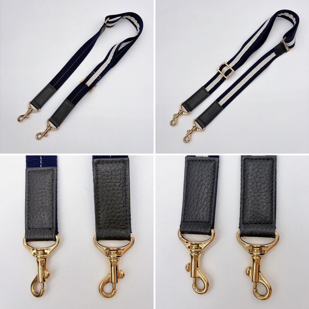 【ATAO】エルヴィ 2way ショルダーバッグ ハンドバッグ ネイビー シボ革