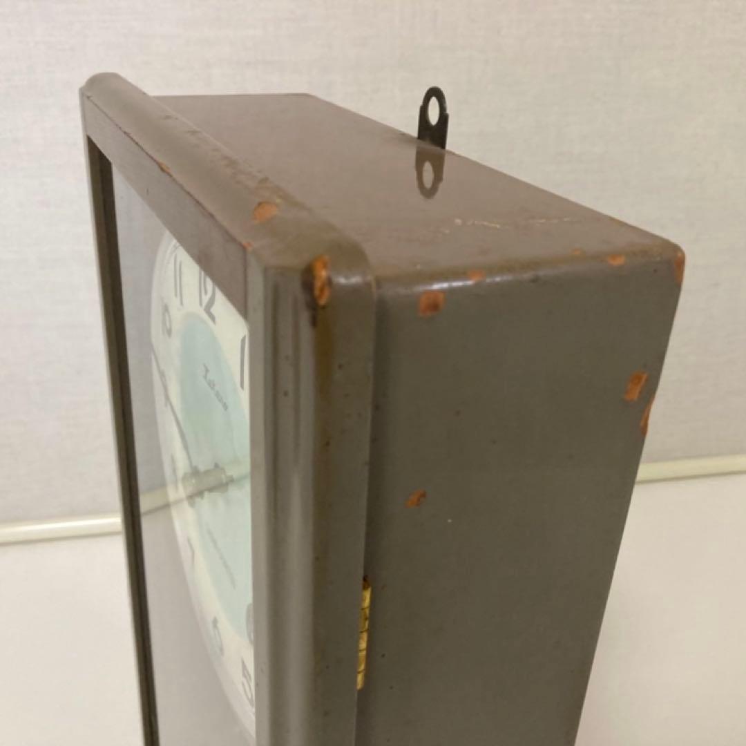 高野精密 振り子時計 柱時計 掛け時計 ゼンマイ式 木製 レトロ 稼働品