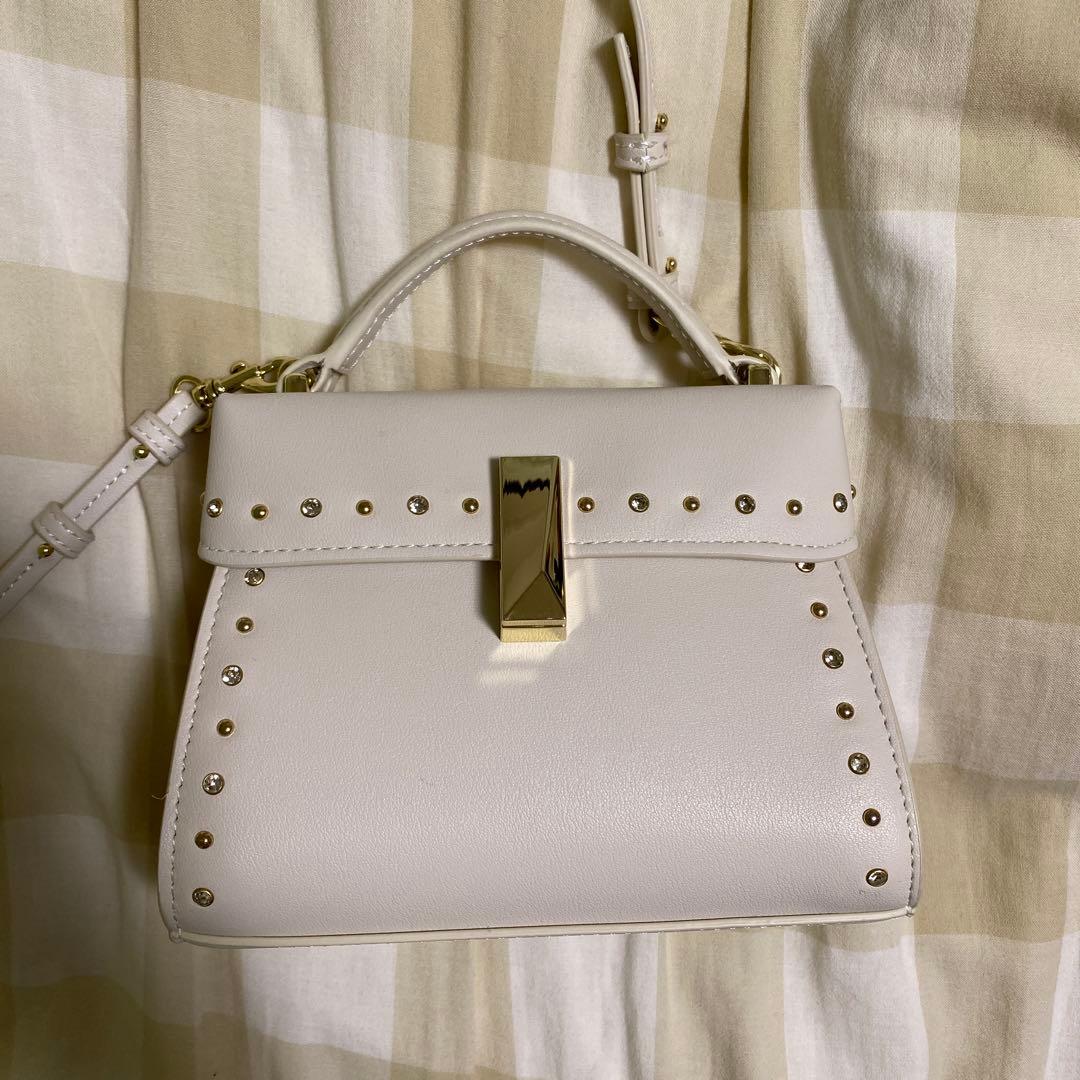 セルフォード　リュタン　ビジューポシェット　アイボリー