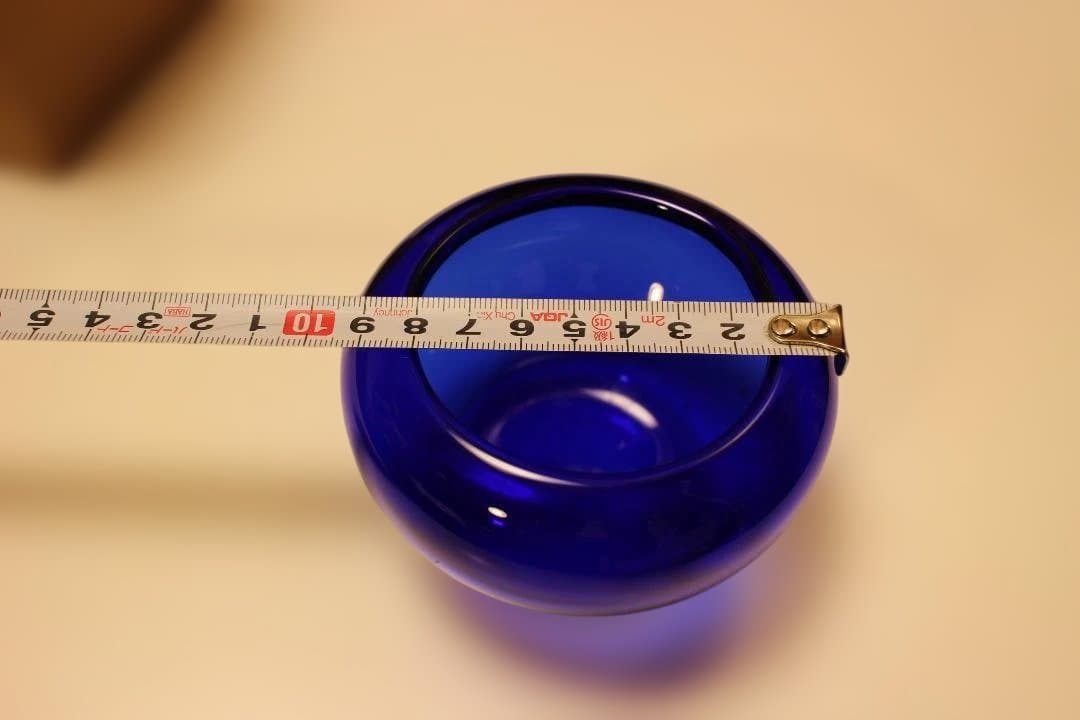 瑠璃香炉　ガラス香炉　ガラス工芸　建水